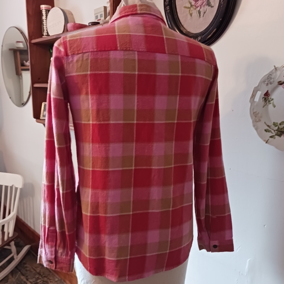 Spell & the Gypsy Pink Plaid Flannel Shirt - Picture 4 of 5